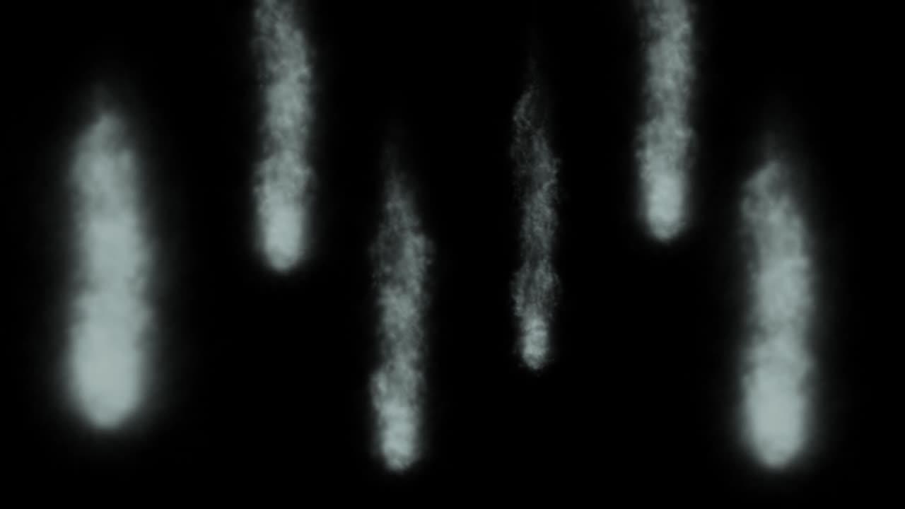 las partículas de color que soplan el humo animación gráficos de movimiento