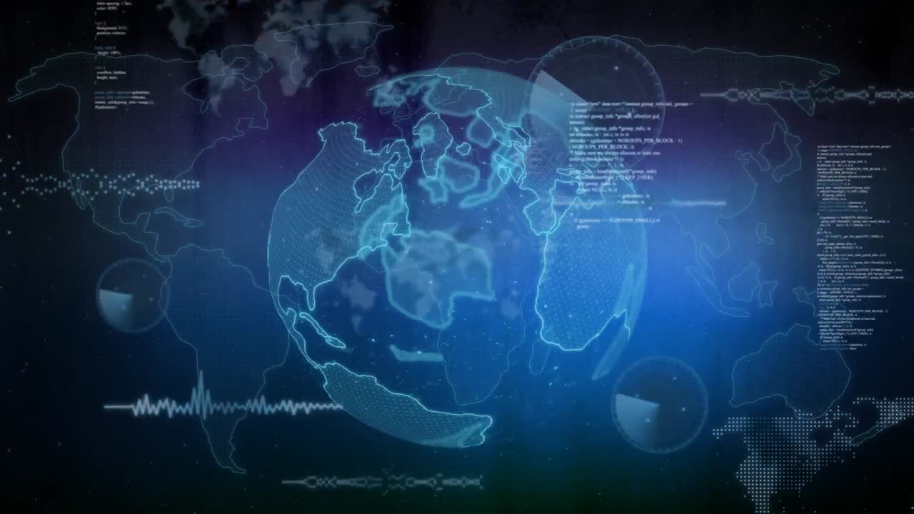 지구와 세계 지도에 대한 데이터 처리 구성
