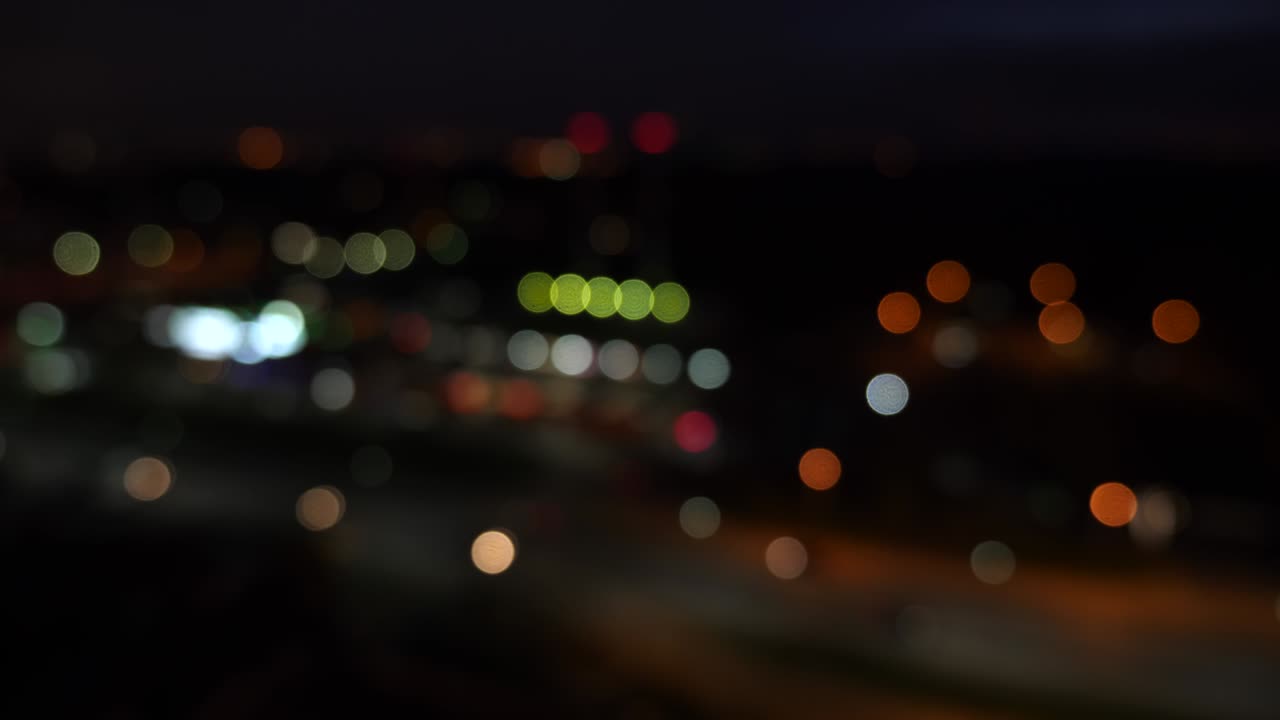 bokeh, autopista de la ciudad