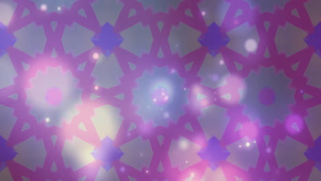 manchas brillantes de luces contra formas caleidoscópicas moviéndose hipnóticamente