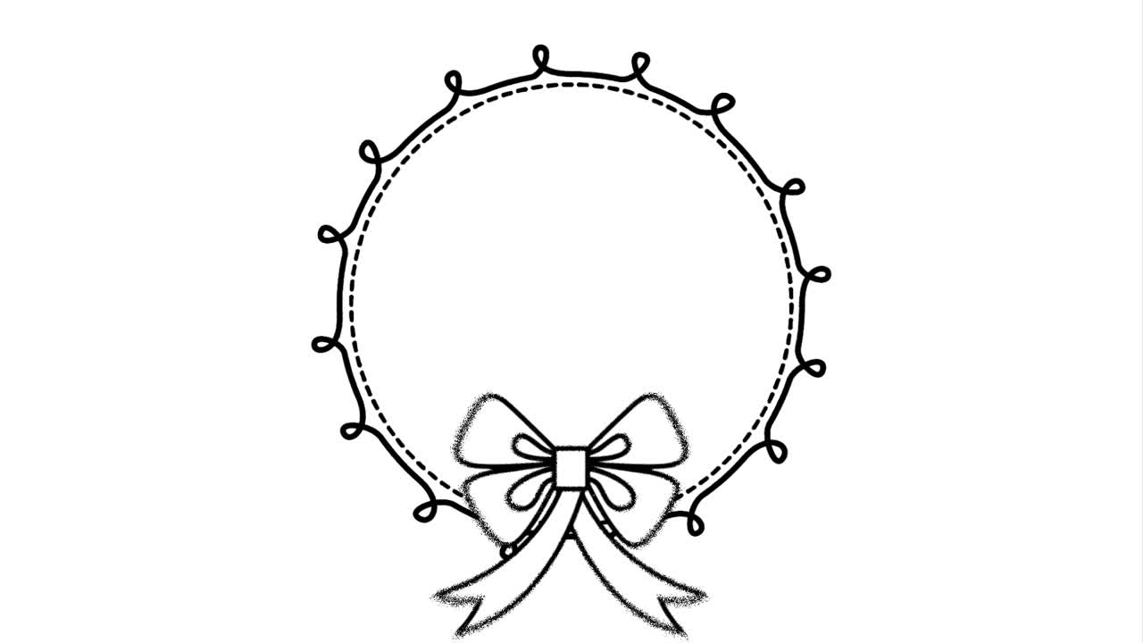 우아한 원형 프레임 비디오 애니메이션