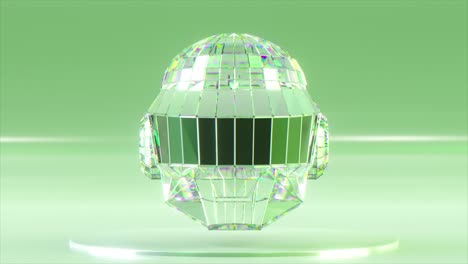 crystal disco helmet