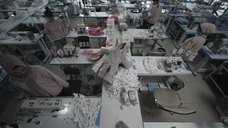 clothing factory production line