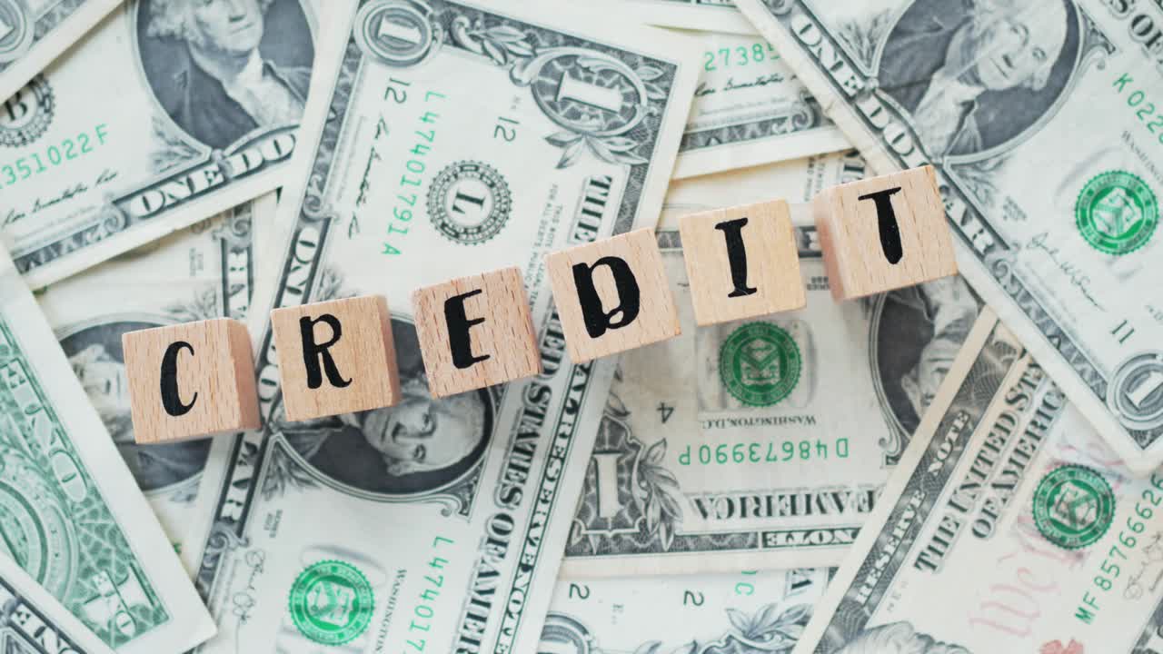 나무 글자, 달러, 개념에서 회전 단어 대출