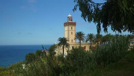 vista sobre el cabo espartel, tánger, marruecos