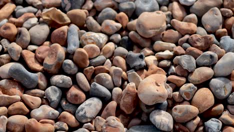 close-up view of pebbles on brighton beach