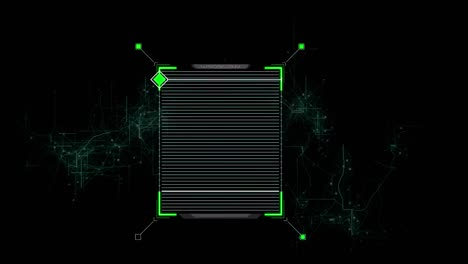 marcadores verdes sobre un fondo negro