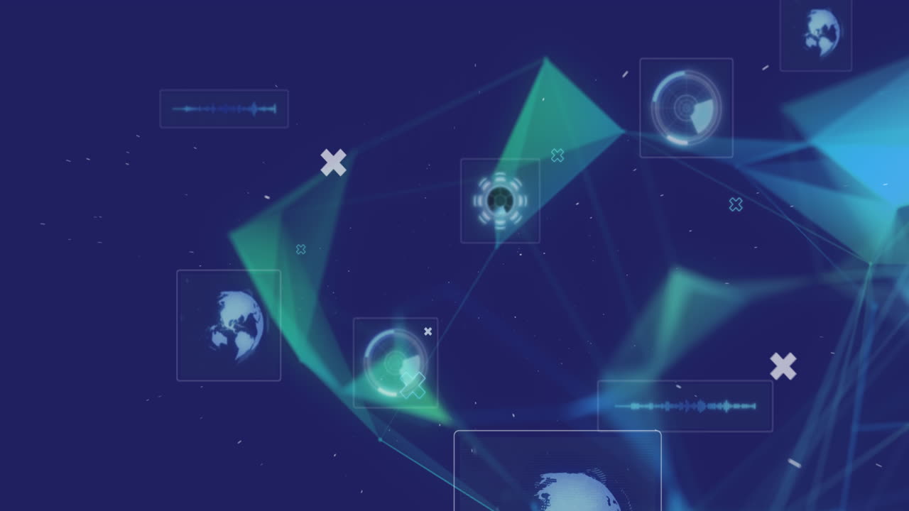 연결 네트워크의 애니메이션과 인터페이스의 범위 스캐닝