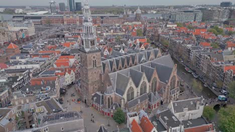 Cathedral-by-the-river-in-Amsterdam