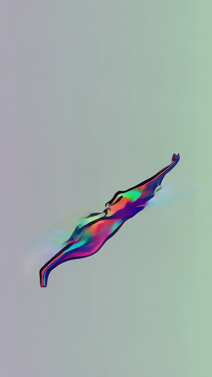 Vibrant Abstract Human Figures