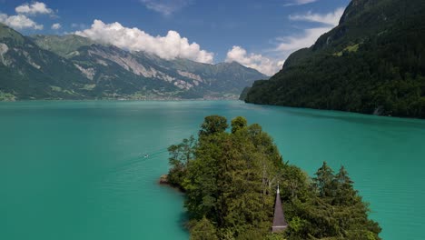 lago brienz brienzersee, suiza valle de los alpes suizos berna, naturaleza aérea