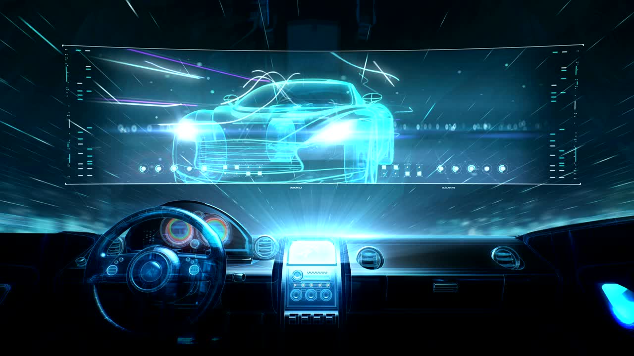 미래의 하이브리드 자동차의 내부, 자동차 기술.