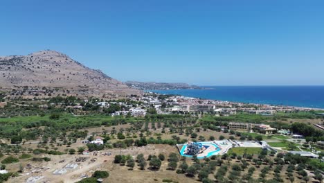 rhodos waldbrand schaden nach der abreise der feuerwehr in griechenland, rhodos verbrannt in lindos, archangelos, masari, agathi, malonas, lardos, kalathos, asklepieion