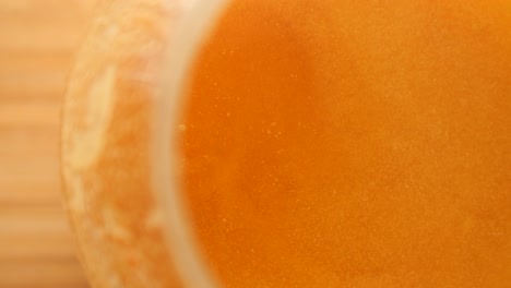 homemade ghee in container on a table