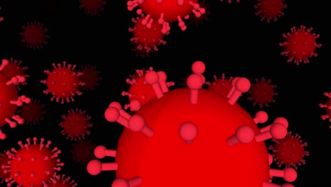 Tercera-Ola-Mortal-Covid-Coronavirus-Gráfico-De-Animación-Rojo