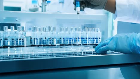 a scientist in a lab working on a research project