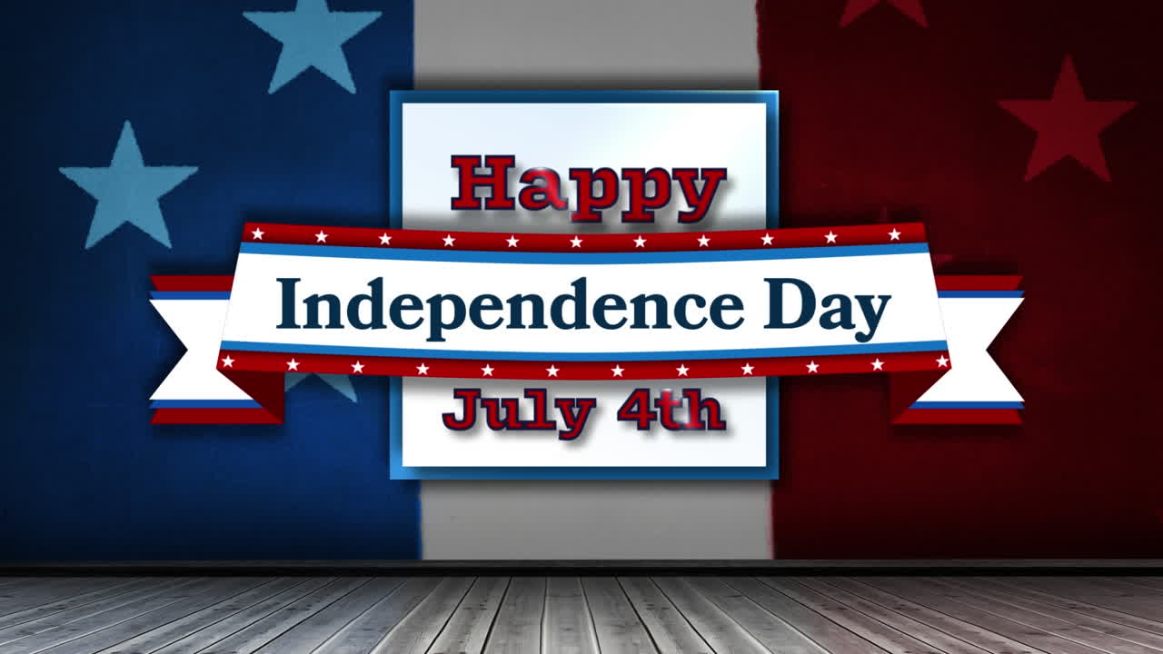 프랑스  ⁇ 발과 별을  ⁇ 은 독립기념일 텍스트 위에 떨어지는 다채로운 콘페티