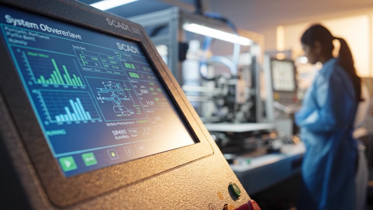Monitoring Manufacturing Processes with Advanced SCADA System Display in Engineering Environment, Focused on Data Analytics and Control Automation