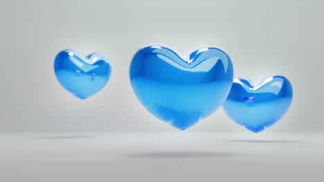blue balloon hearts