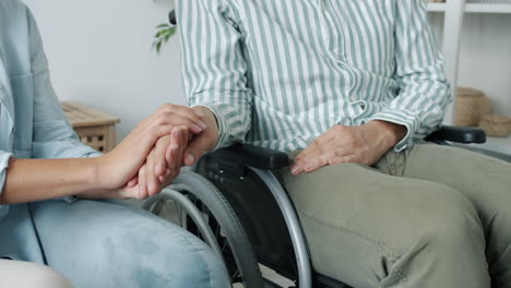 support and care for a person in a wheelchair