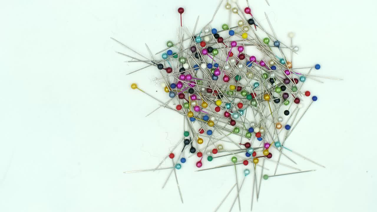 alfileres de costura coloridos, alfileres de mapa