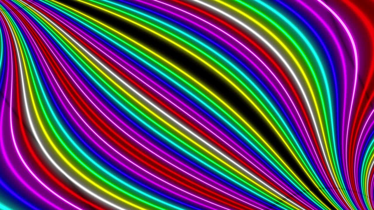 Neon line illumination animation motion graphics