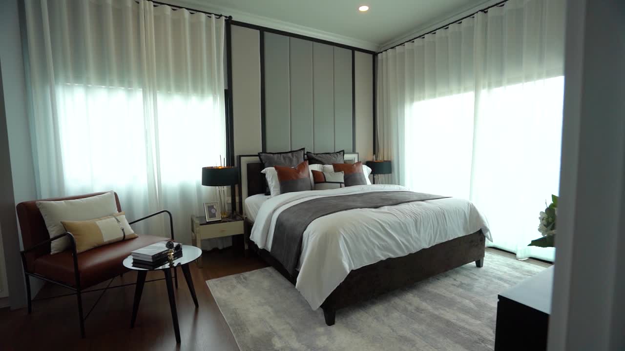 예 ⁇ 고 세련된 흑백 침실 인테리어 디자인