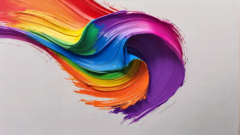 vibrant rainbow paint swirl abstract art