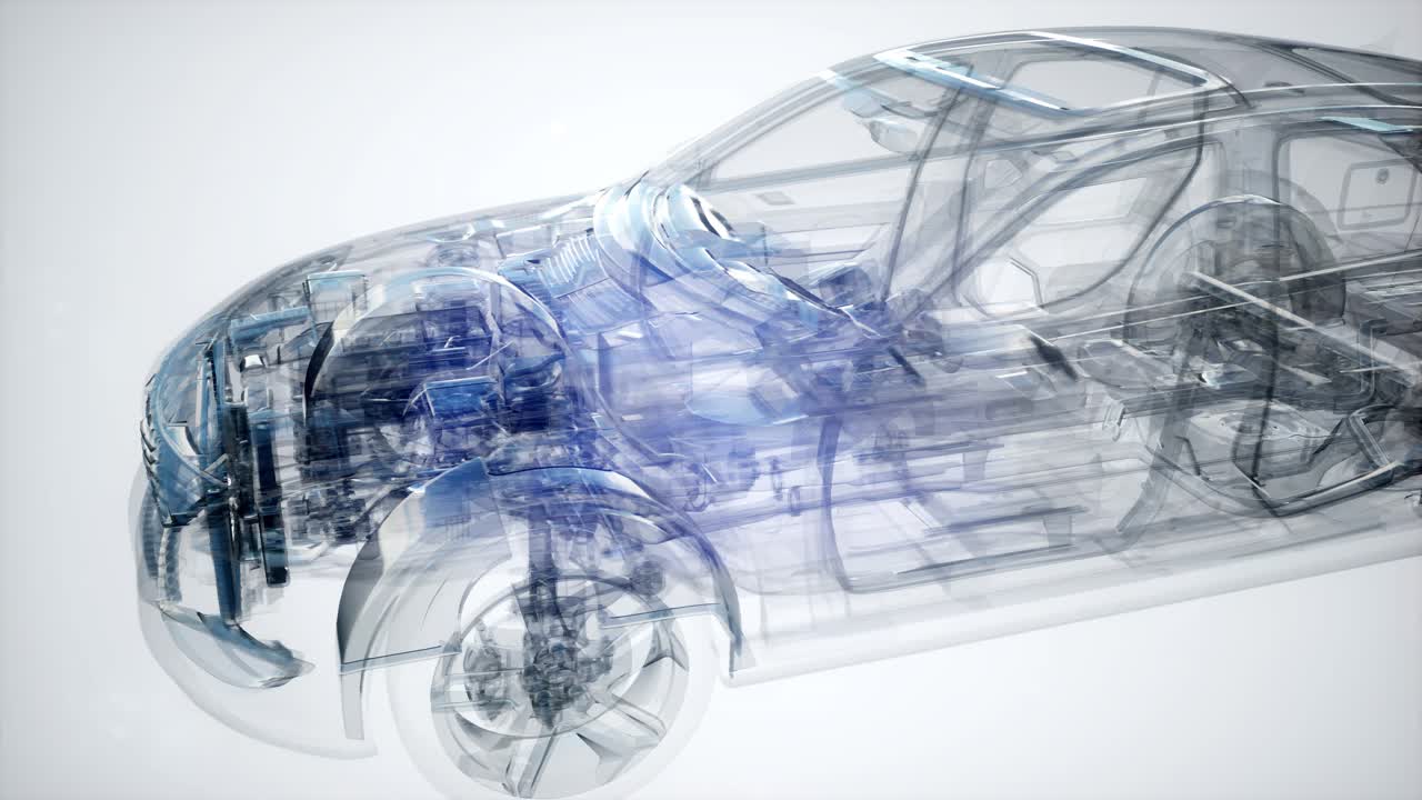 motores de automóviles detallados y otras piezas