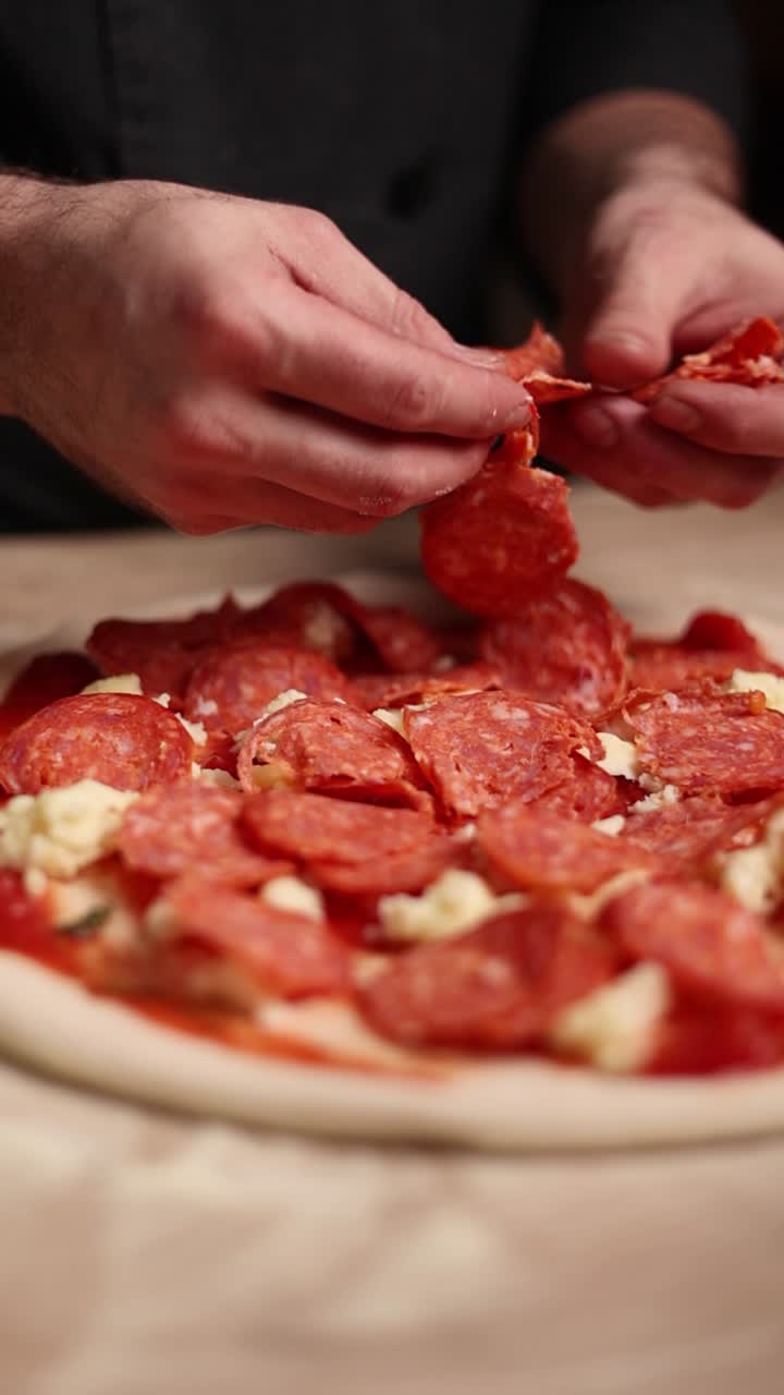 preparación de pizzas