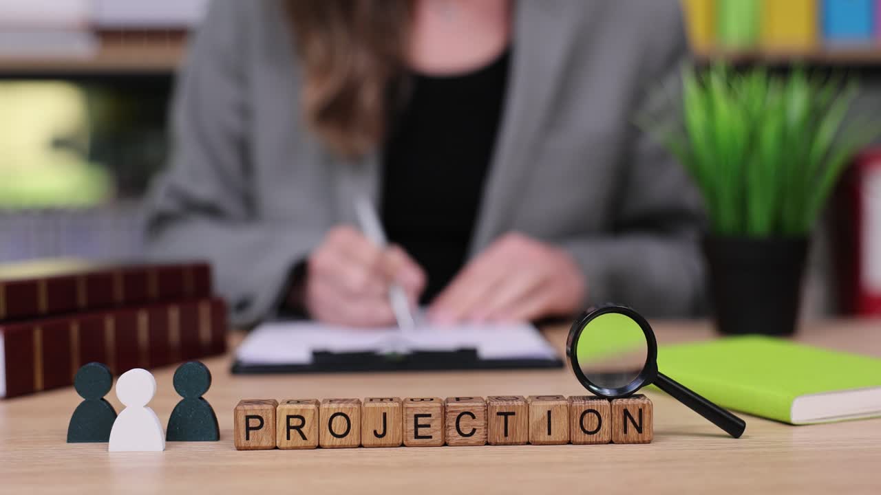 Business Projection Concept