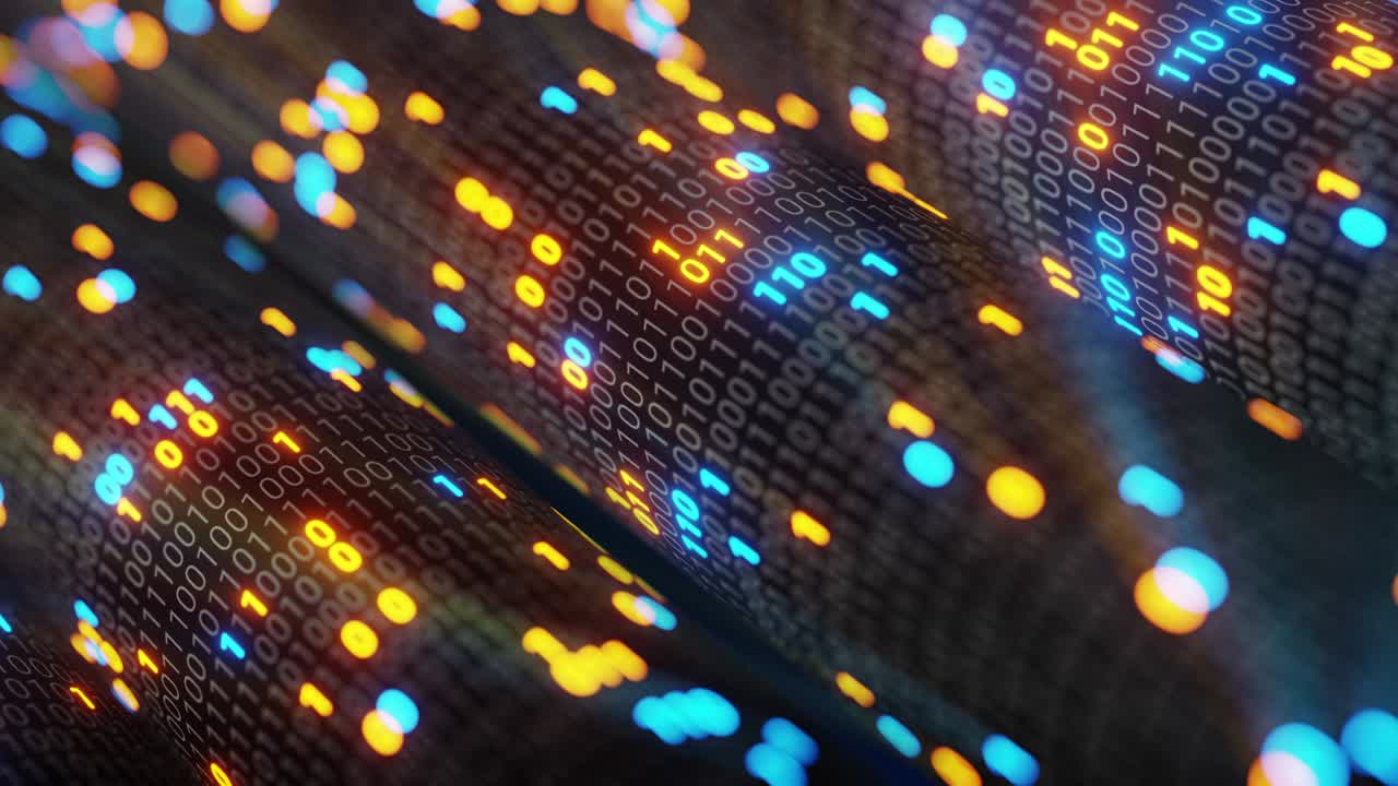 big data cloud computing internet de las cosas iot ai tecnología de red. bucle sin fisuras 4k vj fondo.