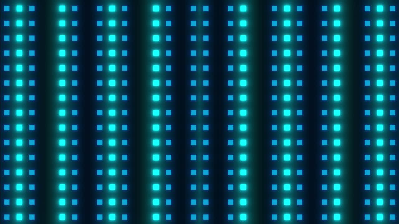 Cyan LED Wall Pattern
