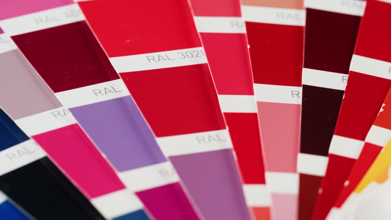 gráficos de colores - ral y otras muestras de colores