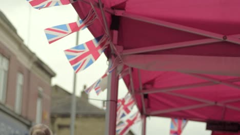 Union-Jack-Flagge-Auf-Dem-Markt