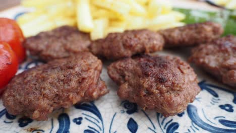 turkish meatballs (kofta) with fries