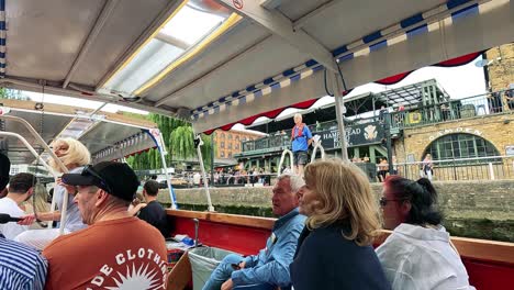 people enjoying a scenic boat ride