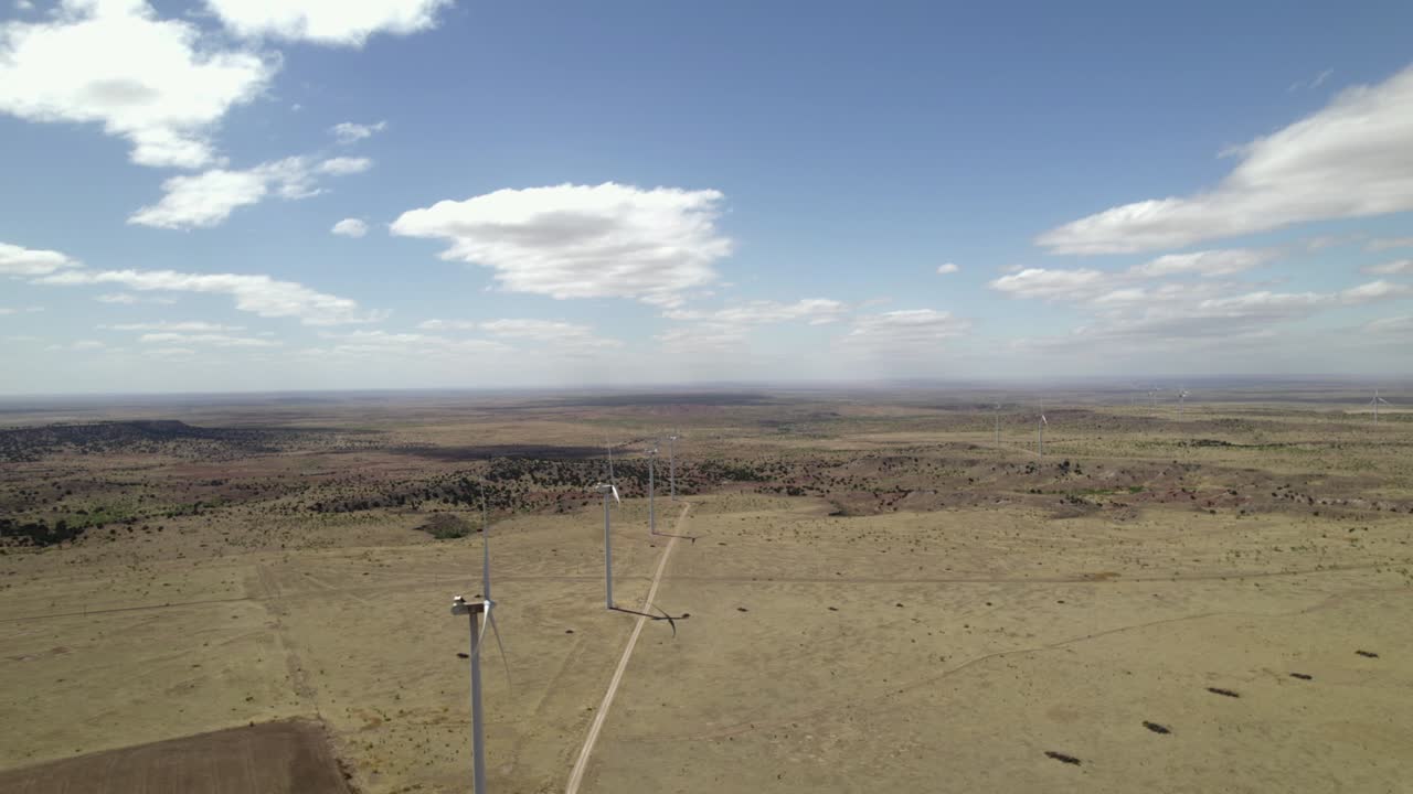 Wind turbine in Texas fields