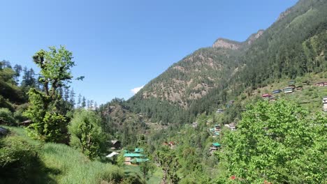 natural diversity and houses in the hilly areas.