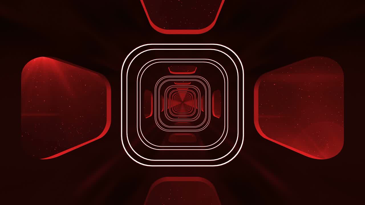 el corredor rojo elegante y sin fin