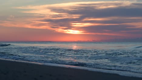 sunrise over the ocean beach