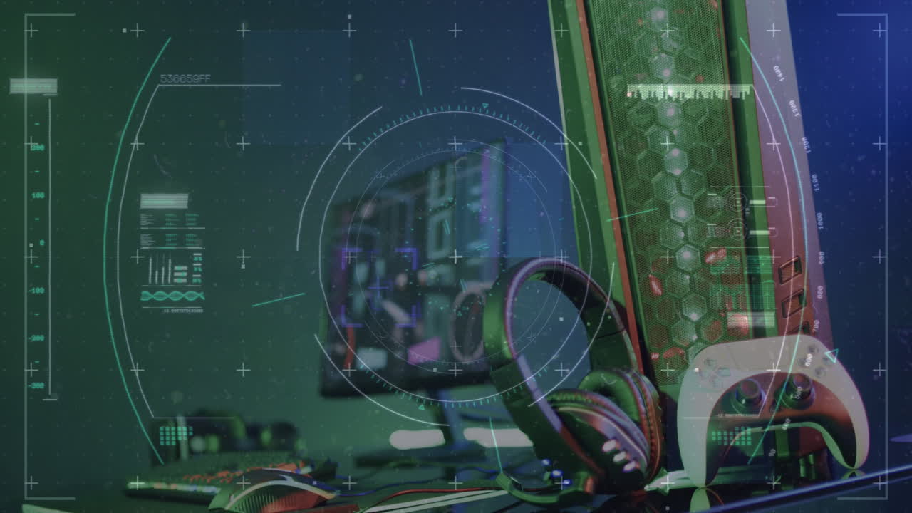 비디오 게임 컴퓨터 장비를 통해 범위의 애니메이션과 데이터 처리