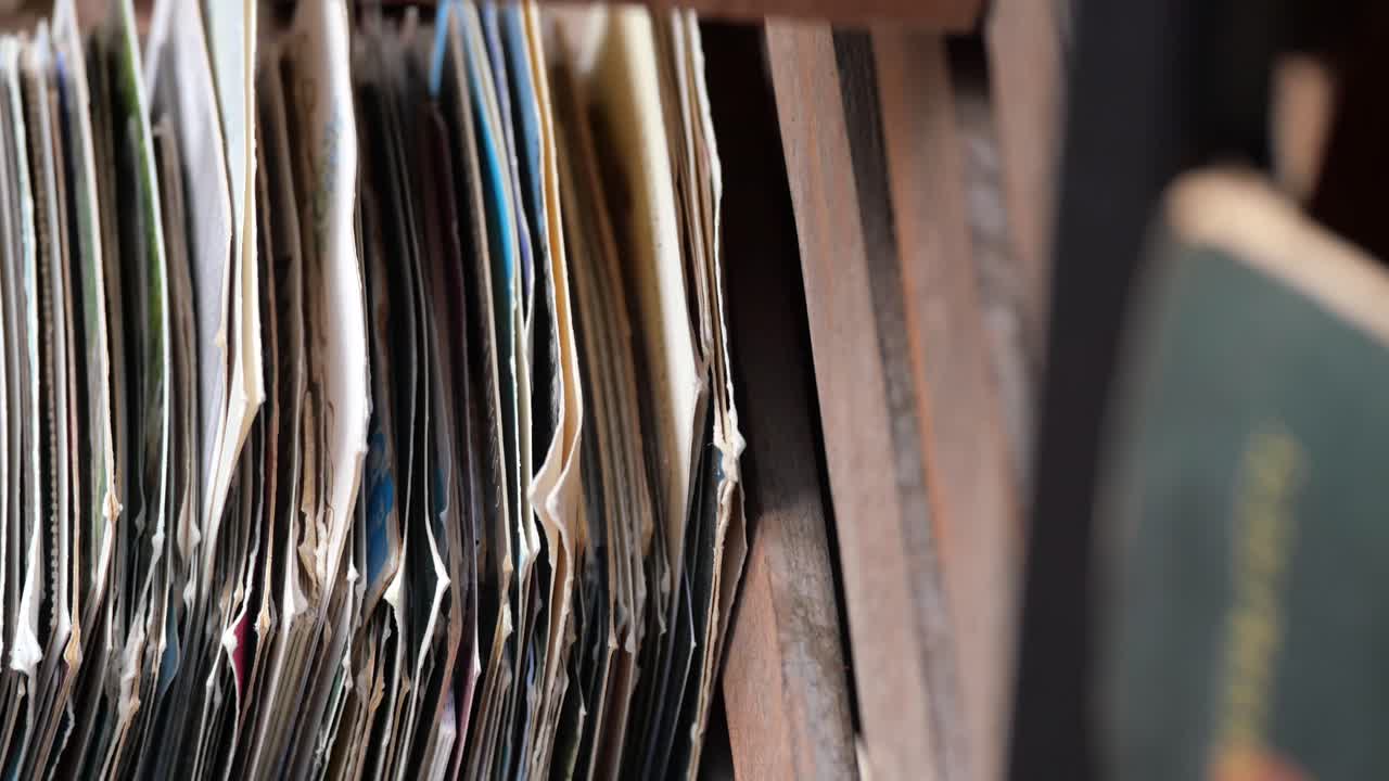 A stack of old photographs