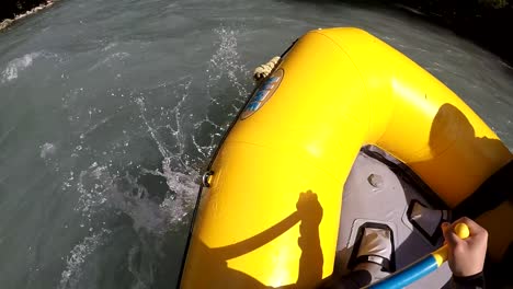 rafting in rough waters in switzerland