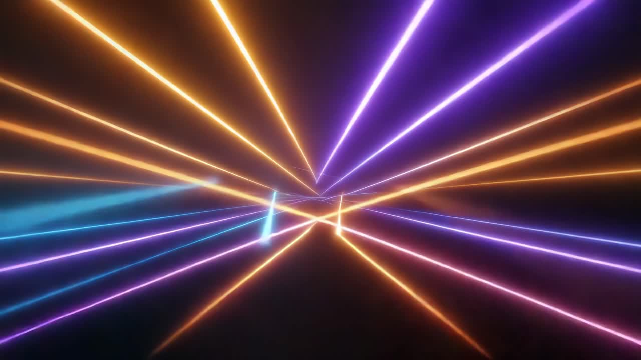 rutas de luz de neón abstractas