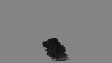 3d animation of large smoke effect, include alpha