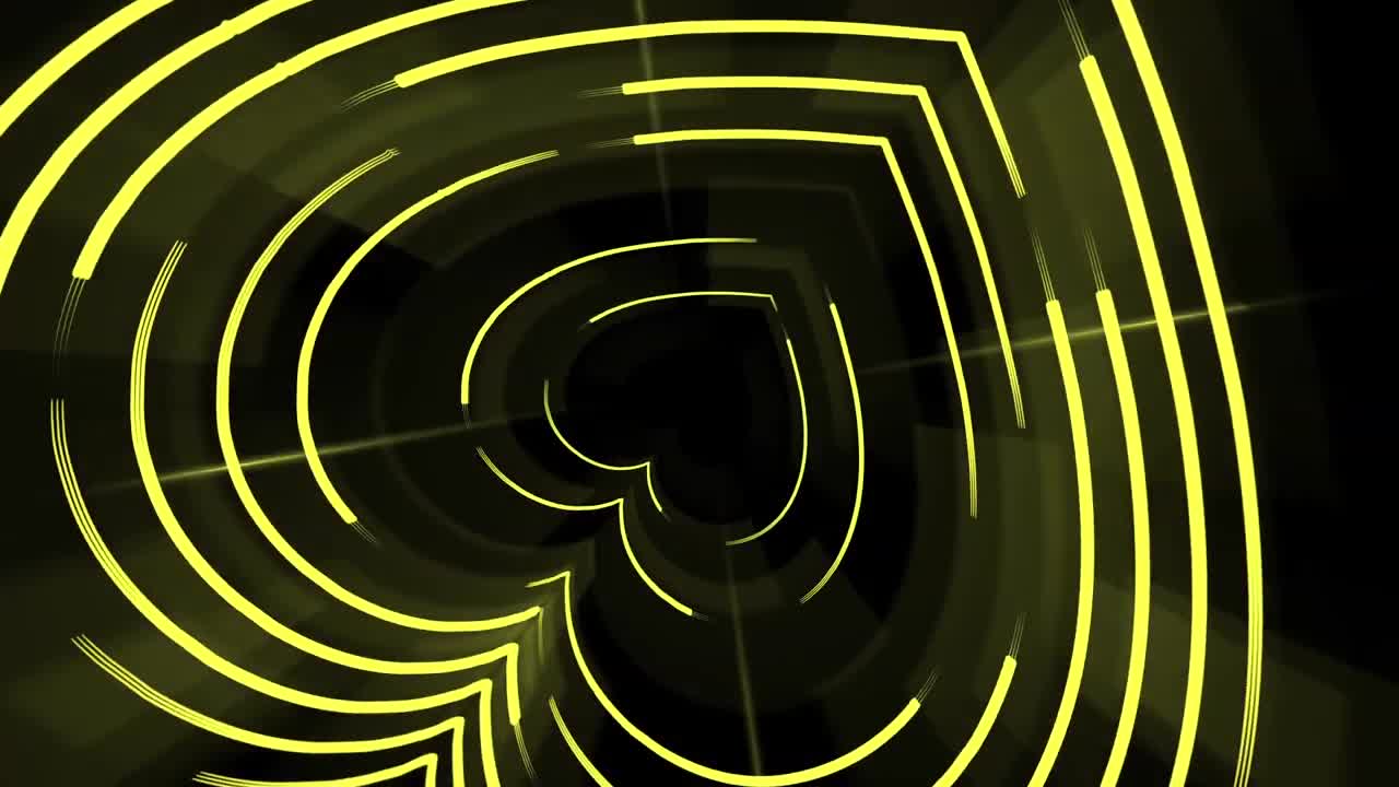 fondo de movimiento de dj vj de forma de corazón multicolor abstracto