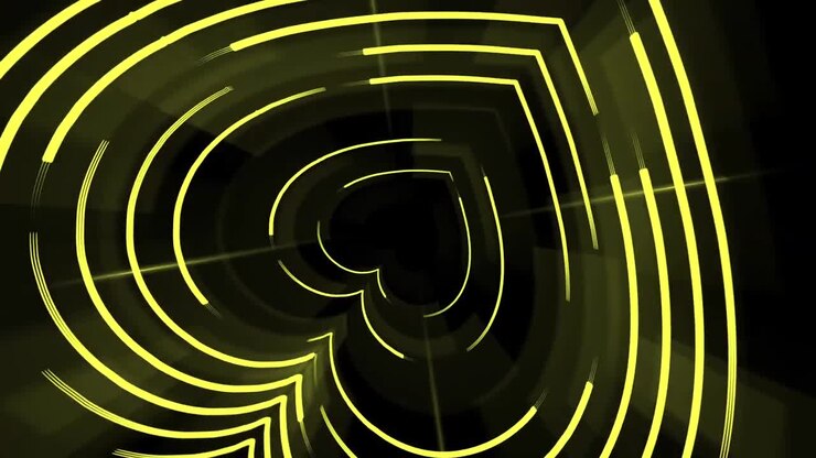 ABSTRACT MULTI COLOR HEART SHAPE DJ VJ MOTION BACKGROUND