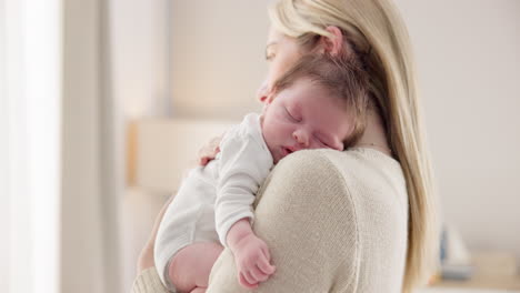 care, love and mother with baby for hug