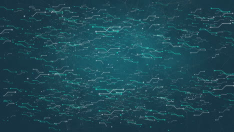 red de conexiones informáticas sobre un fondo azul